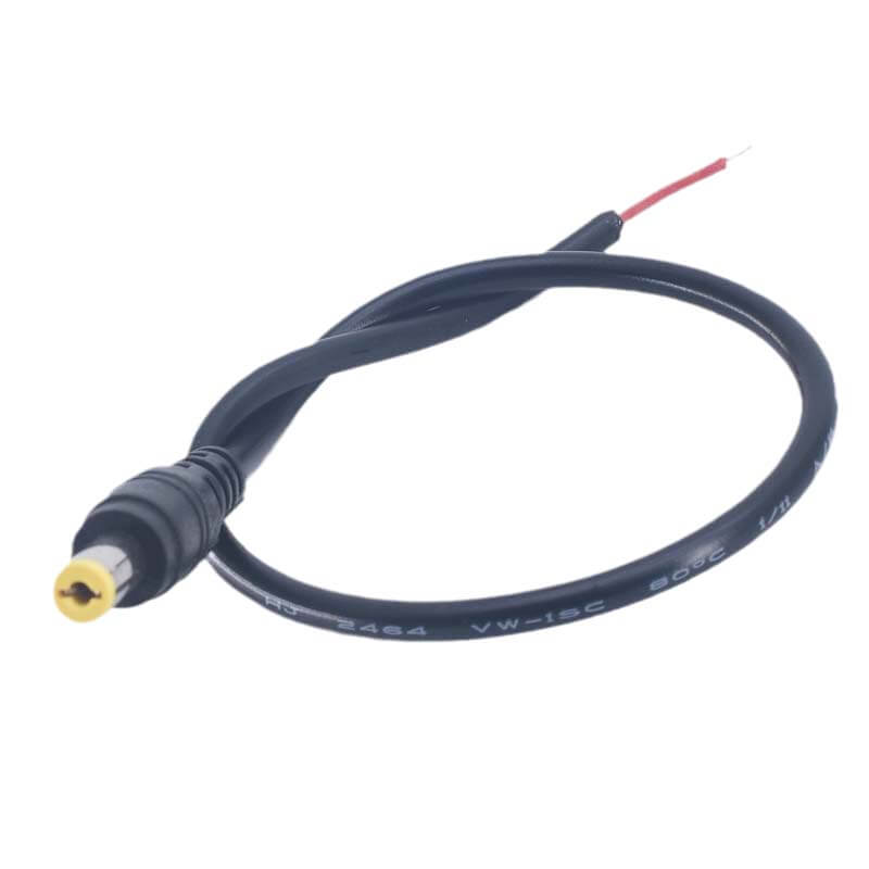 Elecbee DC5.5*2.1MM DC Power Cable Male Connector 5.5*2.1mm Monitor Power Cable 30cm